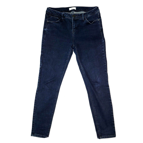 Kensie Jeans Ankle Biter Womens Size 2 Dark Wash Blue Mid Rise 120246 - Picture 1 of 9
